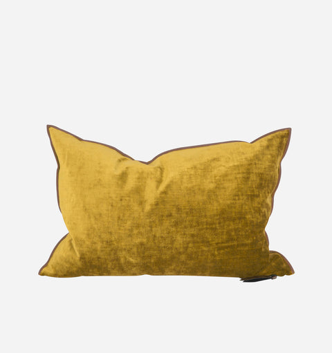 Monochromatic Modern Velvet Accent Pillow with Removable Cover