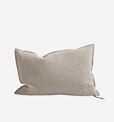Monochromatic Minimalist Lumbar Pillow for Scandinavian Spaces