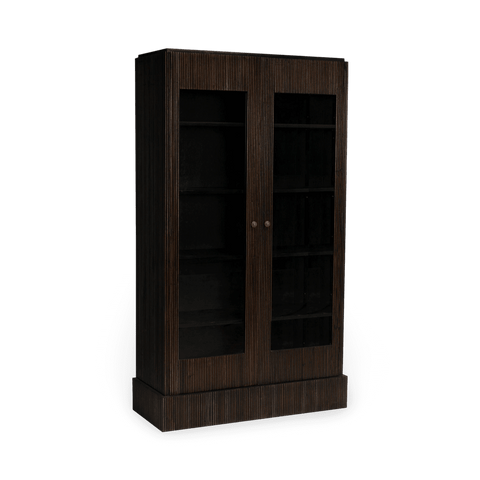 Modern Glass Bookcase