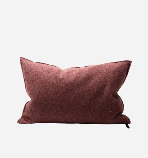Monochromatic Contemporary Lumbar Pillow with Removable Cover