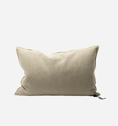 Monochromatic Contemporary Lumbar Pillow with Removable Cover