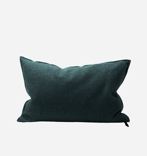 Monochromatic Contemporary Lumbar Pillow with Removable Cover
