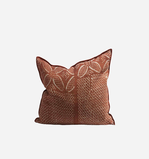 Artful Traditionalist Bohemian Floral Accent Throw Pillow