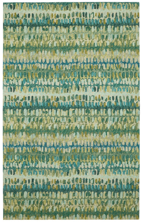 Contemporary Abstract Wool Area Rug - Rectangle