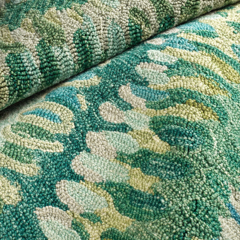 Contemporary Abstract Wool Area Rug - Rectangle