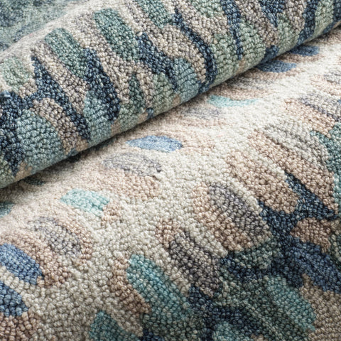 Contemporary Abstract Wool Area Rug - Rectangle