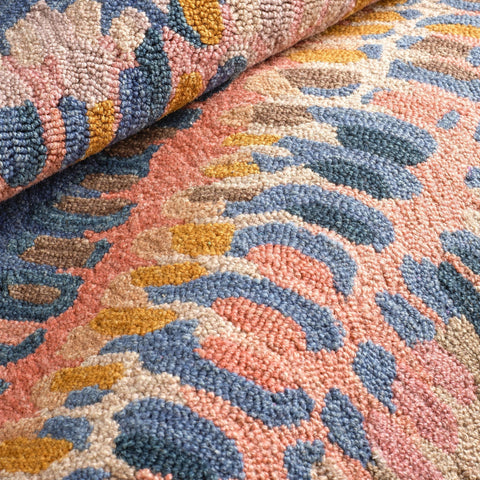 Contemporary Abstract Wool Area Rug - Rectangle