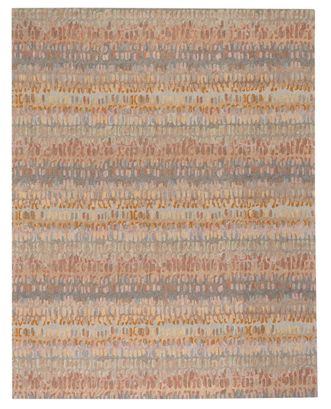 Contemporary Abstract Wool Area Rug - Rectangle