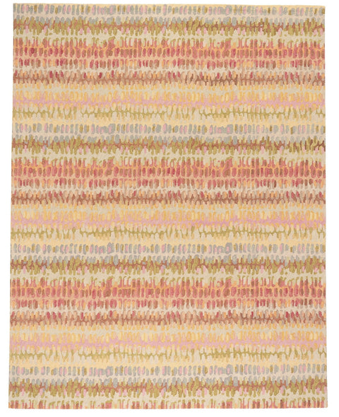 Contemporary Abstract Wool Area Rug - Rectangle