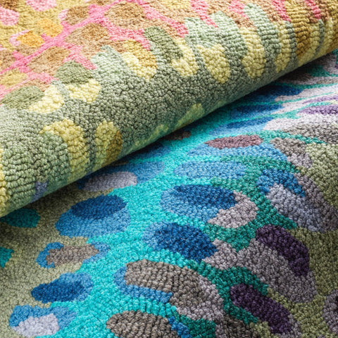 Contemporary Abstract Wool Area Rug - Rectangle