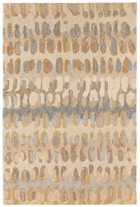 Contemporary Abstract Wool Area Rug - Rectangle