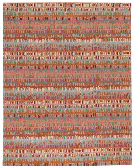 Contemporary Abstract Wool Area Rug - Rectangle