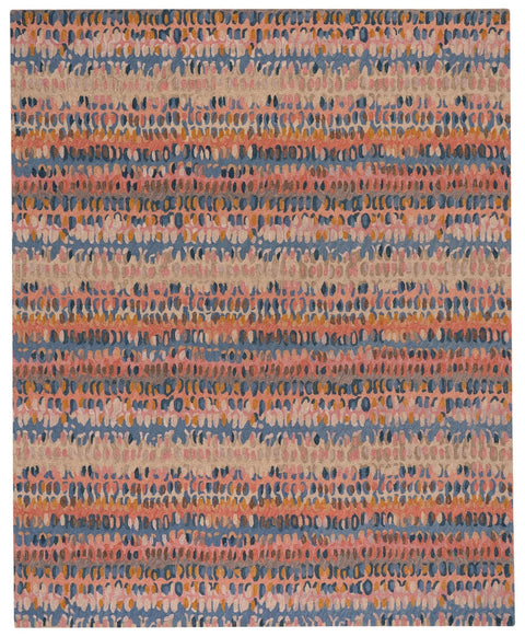 Contemporary Abstract Wool Area Rug - Rectangle