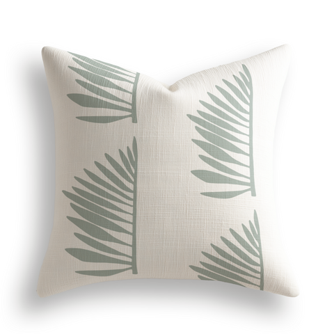 Palmetto Throw Pillow in Leaf