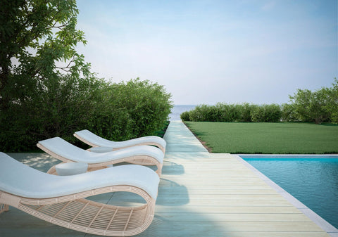 Paloma Wave Organic Lounge Chair for Beach & Pool