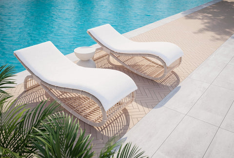 Paloma Wave Organic Lounge Chair for Beach & Pool