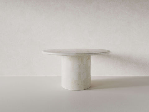 Paradis Round Dining Table | Spanish Beige Marble