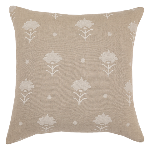 Filling Spaces Artful Traditionalist Organic Hand Block Print Accent Throw Pillow - 18 x 18 - 20 x 20 - 22 x 22 - 24 x 24 - 26X 26 - 14 x 20 - 14 x 40 - 18 x 40 - 16 x 50