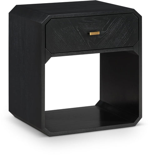 Meridian Furniture Inc. Parker Timeless Minimalist Modern Hexagonal Nightstand - 22 W