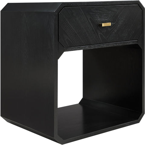 Meridian Furniture Inc. Parker Timeless Minimalist Modern Hexagonal Nightstand - 22 W