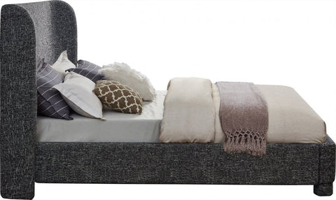 Penny Linen Textured Fabric Upholstered Bed