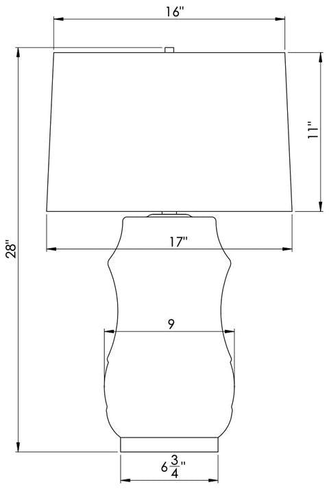 Peterson Column Table Lamp for Modern Accent Spaces
