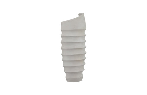 Outdoor Living & Garden Asymmetrical Ribbed Wall Vase Planter