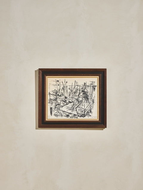 Abstract Harbor Scene