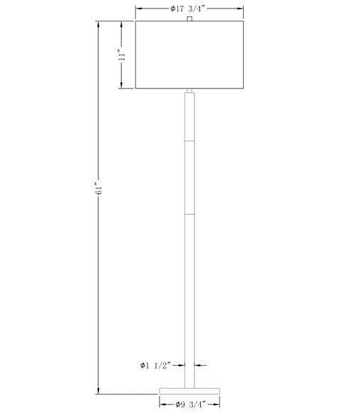 Poppy Ambient Column Floor Lamp Modern Drum Design