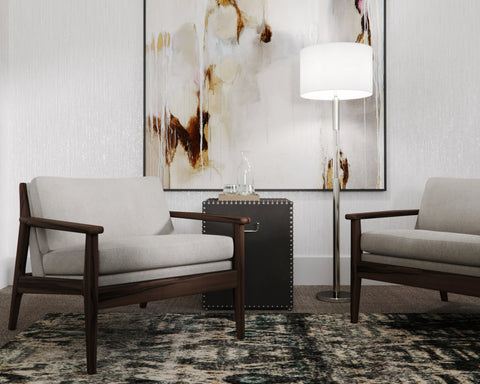 Poppy Ambient Column Floor Lamp Modern Drum Design