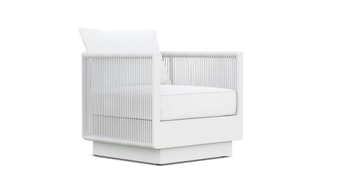 Porto Modern Accent Chair with Cushioned Seat Outdoor Furniture