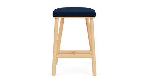 Timeless Minimalist Upholstered Counter Stool