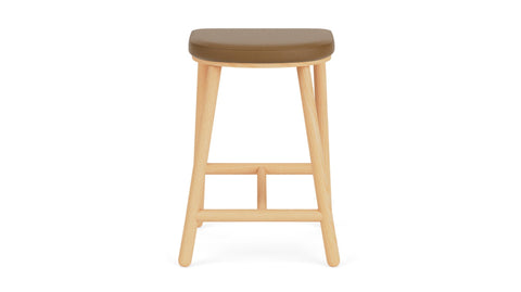Timeless Minimalist Upholstered Counter Stool