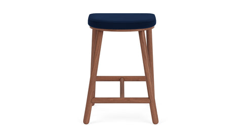 Timeless Minimalist Upholstered Counter Stool