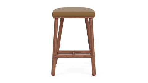 Timeless Minimalist Upholstered Counter Stool