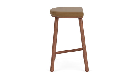 Timeless Minimalist Upholstered Counter Stool