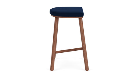 Timeless Minimalist Upholstered Counter Stool