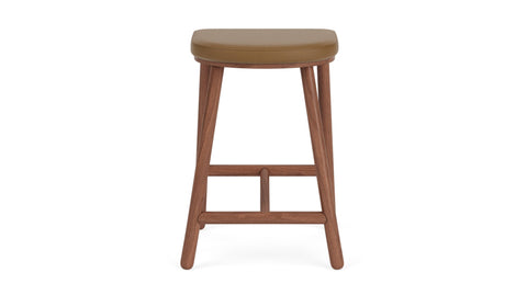 Timeless Minimalist Upholstered Counter Stool