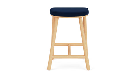 Timeless Minimalist Upholstered Counter Stool