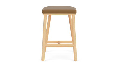 Timeless Minimalist Upholstered Counter Stool