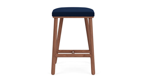Timeless Minimalist Upholstered Counter Stool