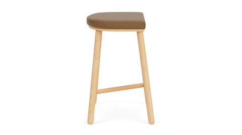 Timeless Minimalist Upholstered Counter Stool