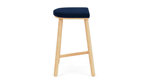 Timeless Minimalist Upholstered Counter Stool