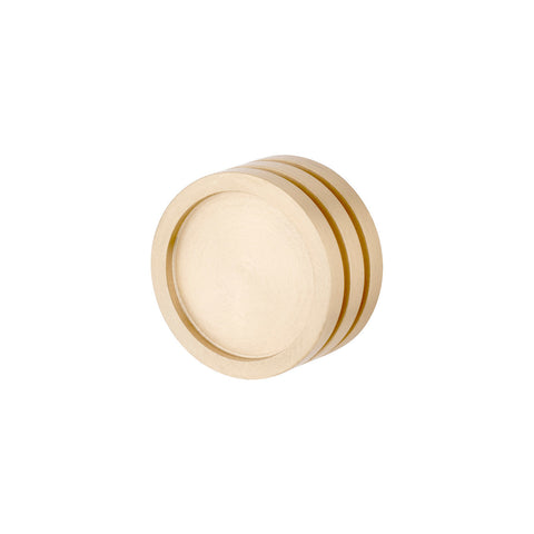 Selina Modern Brushed Brass Cylindrical Cabinet Knob
