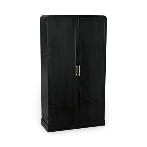 Industrial Modern Hutch with Pull Handles Cabinet