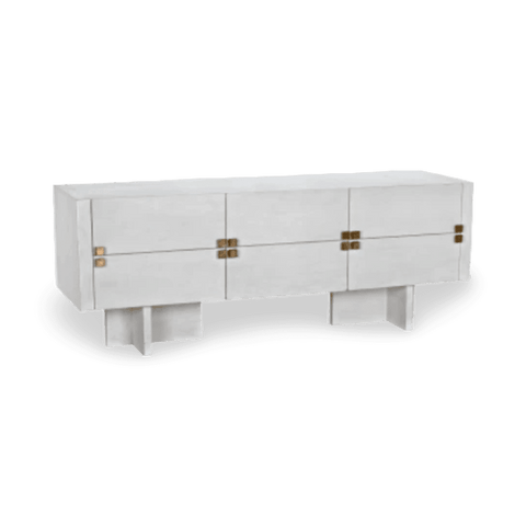 Amidala Sideboard Cabinet with Whitewash Finish