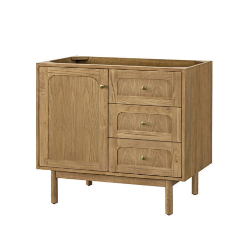 Laurent Mid Century Oak Bathroom Vanity with Single Bowl