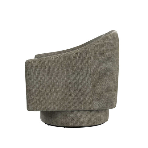 Timeless Minimalist Barrel Lounge Chair with Plinth Base