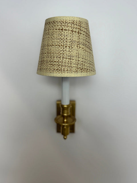 Raffia Hardback  Chandelier Shade - Two Sizes 5” & 6” Base