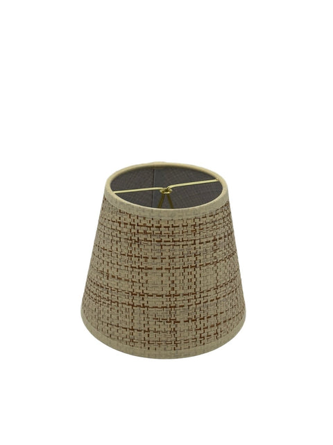 Raffia Hardback  Chandelier Shade - Two Sizes 5” & 6” Base